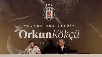 Beşiktaş Orkun Kökçü için imza töreni düzenledi! 'Dünyanın en mutlu insanıyım'