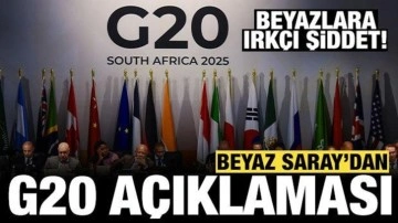 Beyaz Saray'dan G20 Zirvesi açıklaması: Beyazlar ırkçı saldırıların hedefindeydi!