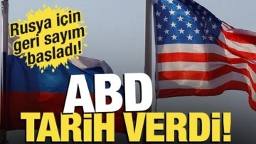 Beyaz Saray tarih verdi! Rusya'ya yaptırım tehdidi