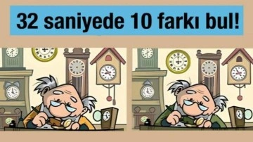 Beyin yakan zeka testi: 32 saniyede 10 farkı g&ouml;ren kendine d&acirc;hi diyebilir!