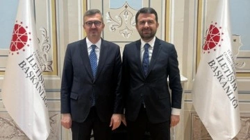 BİK Genel Müdürü Abdulkadir Çay'dan İletişim Başkanı Burhanettin Duran'a ziyaret