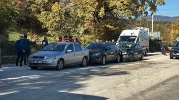 Bolu'da zincirleme trafik kazasında 3 kişi yaralandı