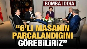 Bomba iddia: 6'lı masanın par&ccedil;alandığını g&ouml;rebiliriz