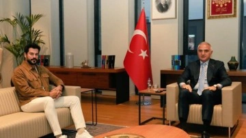 Burak Özçivit’ten Bakan Ersoy’a ziyaret