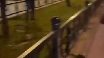 Bursa'da Türk bayrağını yakmaya çalışan şahıs yakalandı