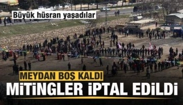 B&uuml;y&uuml;k h&uuml;sran yaşadılar! Meydan boş kaldı, mitingler iptal edildi