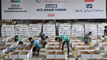 Cansuyu'ndan Gazze'ye 400 ton acil insani yardım