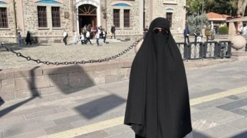 Çarşaf giyen erkek, sokaklarda dolaşmıştı: Gözaltına alındı!