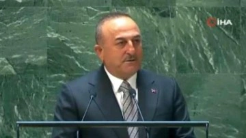 &Ccedil;avuşoğlu'ndan BM Genel Kurulu'nda Yunanistan'a sert &ccedil;ıktı