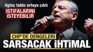 CHP’de dengeleri sarsacak ihtimal! Özgür Özel istifalarını isteyebilir