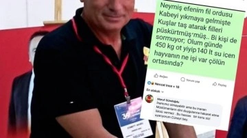CHP'li isimden skandal paylaşım: Fil suresi ile alay etti