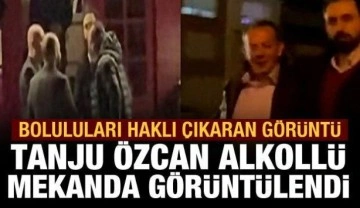 CHP'li Belediye Başkanı Tanju &Ouml;zcan, alkoll&uuml; mekandan &ccedil;ıkarken g&ouml;r&uuml;nt&uuml;lendi
