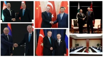 Çin'de diplomasi rüzgarı! Başkan Erdoğan'dan peş peşe görüşmeler