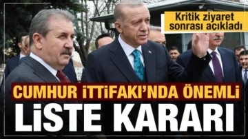 Cumhur İttifakı'ndan ortak liste kararı! Ziyaret sonrası a&ccedil;ıklandı