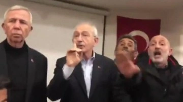 Cumhurbaşkanı adayı Kemal Kılı&ccedil;daroğlu, deprem b&ouml;lgesi ziyaretinde slogan atanları eliyle susturdu