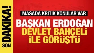 Cumhurbaşkanı Erdoğan, Bahçeli'yi ziyaret etti