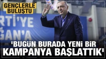 Cumhurbaşkanı Erdoğan: Bug&uuml;n burada kampanya başlatıyoruz