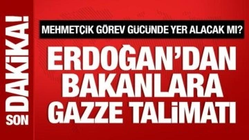 Cumhurbaşkanı Erdoğan'dan bakanlara Gazze talimatı