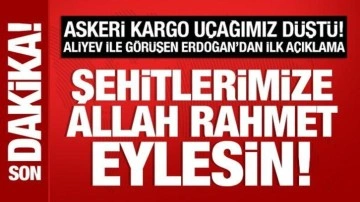 Cumhurbaşkanı Erdoğan'dan düşen kargo uçağıyla ilgili açıklama