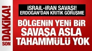 Cumhurbaşkanı Erdoğan'dan kritik görüşme: Yeni bir savaşa tahammül yok!