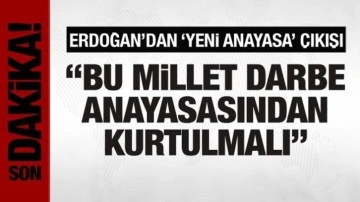 Cumhurbaşkanı Erdoğan'dan yeni anayasa açıklaması: Artık darbe anayasasından kurtulmalıyız