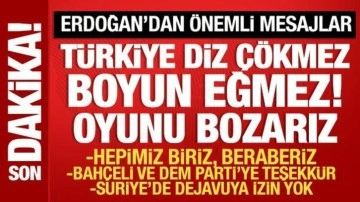 Cumhurbaşkanı Erdoğan: Her oyunu bozarız!