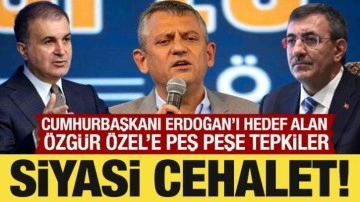 Cumhurbaşkanı Erdoğan'ı hedef alan Özgür Özel'e peş peşe tepkiler!
