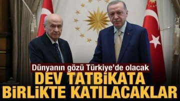 Cumhurbaşkanı Erdoğan ile Bah&ccedil;eli birlikte EFES-2022 Tatbikatı'na katılacak