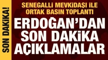 Cumhurbaşkanı Erdoğan ile Senegal Cumhurbaşkanı Sall'dan ortak a&ccedil;ıklama