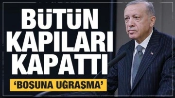 Cumhurbaşkanı Erdoğan İsve&ccedil;'e t&uuml;m kapıları kapattı
