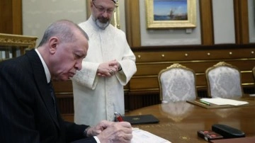 Cumhurbaşkanı Erdoğan, kurbanı Türkiye Diyanet Vakfına bağışladı