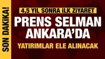 Cumhurbaşkanı Erdoğan, Prens Selman ile g&ouml;r&uuml;ş&uuml;yor