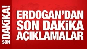 Cumhurbaşkanı Erdoğan, Senegal Başbakanı ile ortak açıklama yapıyor