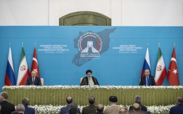 Cumhurbaşkanı Erdoğan, T&uuml;rkiye-İran-Rusya &Uuml;&ccedil;l&uuml; Zirvesi'nin a&ccedil;ılışında konuştu: (2)