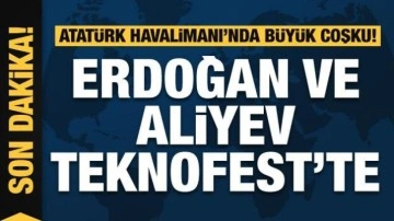 Cumhurbaşkanı Erdoğan ve Aliyev TEKNOFEST'te! Erdoğan'dan &ouml;nemli a&ccedil;ıklamalar