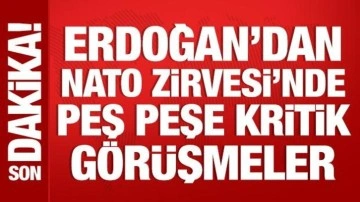 Cumhurbaşkanı Erdoğan, Zelenskiy ve Macron ile görüştü