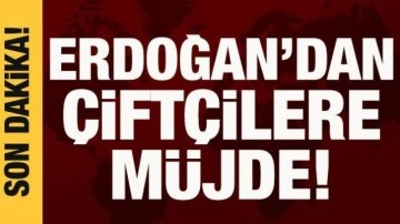 Cumhurbaşkanı Erdoğan'dan &ccedil;ift&ccedil;ilere buğday ve arpa m&uuml;jdesi