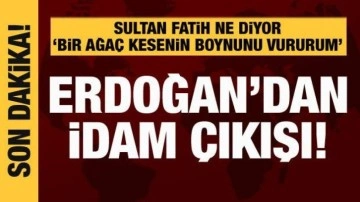 Cumhurbaşkanı Erdoğan'dan Marmaris'te idam &ccedil;ıkışı