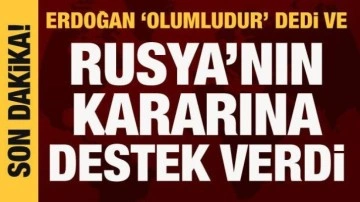 Cumhurbaşkanı Erdoğan'dan Rusya a&ccedil;ıklaması: Karar olumlu
