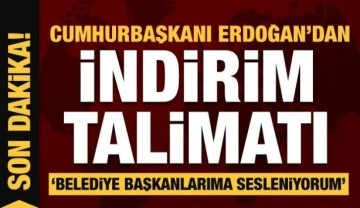 Cumhurbaşkanı Erdoğan'dan su tarifelerine indirim m&uuml;jdesi