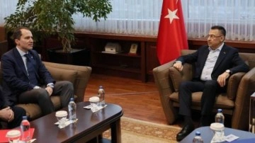 Cumhurbaşkanı Yardımcısı Oktay, Fatih Erbakan ve Ali Babacan ile g&ouml;r&uuml;şt&uuml;