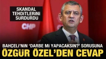 Darbe mi yapacaksın? sorusuna Özgür Özel'den cevap! Skandal tehditlerini sürdürdü