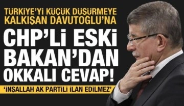 Davutoğlu'nun &ccedil;irkin paylaşımı sonrası CHP'li eski Bakan'dan muhalefete sert s&ouml;zler