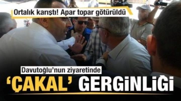 Davutoğlu'nun ziyaretinde '&Ccedil;akal' gerginliği! Apar topar g&ouml;t&uuml;r&uuml;ld&uuml;