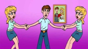 Dikkatinizi test edecek zeka testi: 4 saniyede adamın ger&ccedil;ek karısını bulun!