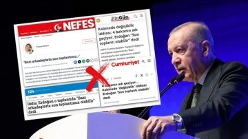 DMM'den açıklama: Başkan Erdoğan “Bazı arkadaşlarla son toplantımız olabilir” demedi!