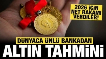 Dünyaca ünlü bankadan altın tahmini: Net rakamı verdiler!