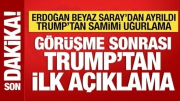 Dünyanın gözü bu zirvede! Erdoğan-Trump görüşmesi bitti: Erdoğan, Beyaz Saray'dan ayrıldı