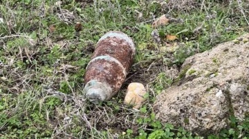 Edirne'de köy merasında bulunan top mermisi imha edildi