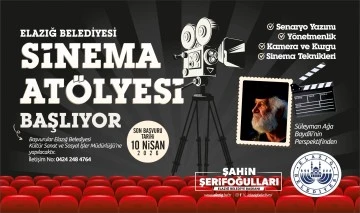 Elazığ Belediyesi&rsquo;nden Gen&ccedil;lere &Ouml;zel Sinema At&ouml;lyesi Başlıyor.